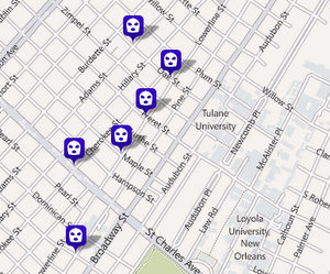 university area robberies