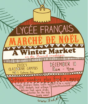 French holiday market Saturday at Lycee Francais