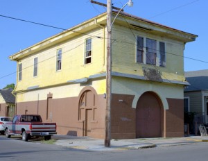The vacant fire station at 4877 Laurel Street. (photo via the Preservation Resource Center, prcno.org)