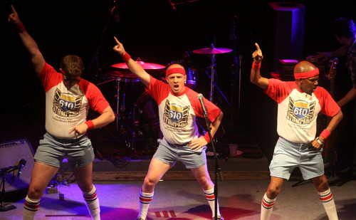 The 610 Stompers perform on the Tipitina's stage at the Rodney Thomas benefit. (Robert Morris, UptownMessenger.com)