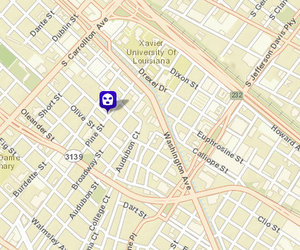Armed robbery on Edinburgh Street. (map via NOPD)