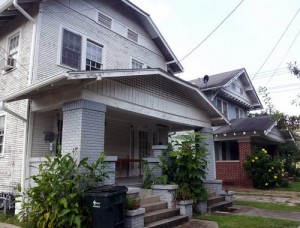 The two homes in the 7300 block of Jeanette. (Robert Morris, UptownMessenger.com)