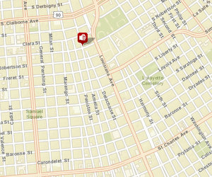 Amelia Street shooting. Delachaise Street shooting not shown. (map via NOPD)
