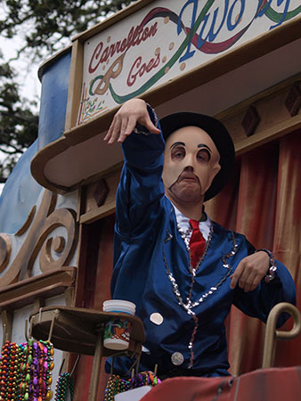 Title float, Carrollton goes Two by Two. Krewe of Carrollton 2014. (Zach Brien, UptownMessenger.com)