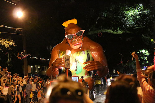 The Bacchus "Queen Kong" float. (Zach Brien, UptownMessenger.com)