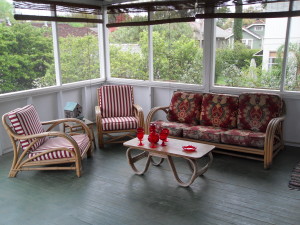 vintage rattan set