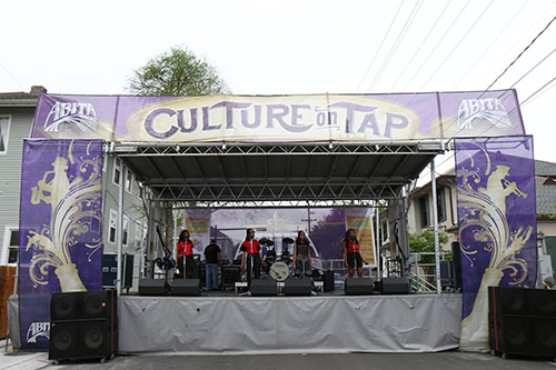 The Abita "Culture on Tap" stage was one of four stages at the Freret St. Festival. (Zach Brien, UptownMessenger.com)