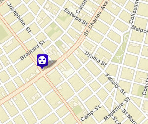 Robbery on Jackson Avenue. (map via NOPD)