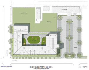 Site plan by Waggoner and Ball. (via Isidore Newman School)