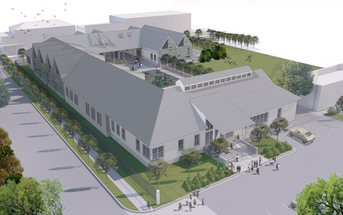 Waggoner and Ball architect's rendering. (via Isidore Newman School)