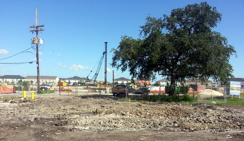 The former site of the Subway at the corner of South Claiborne and Toledano is now a vacant lot awaiting the construction of a Raising Cane's. (Robert Morris, UptownMessenger.com)