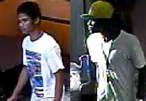 Suspects known by the nicknames of "Red" (left) and "Nugget." (image via NOPD)