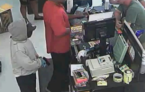 Still image from the robbery video (via NOPD)