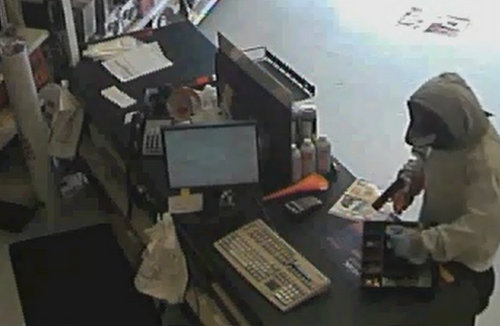 Still image from the robbery video (via NOPD)