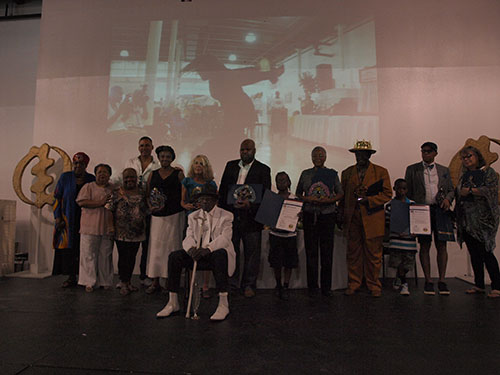 Award-winners at Sunday's ceremony. (Zach Brien, UptownMessenger.com)