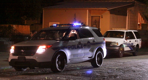 New Orleans police investigate a home invasion on Eighth Street on Friday, Oct. 3. (Robert Morris, UptownMessenger.com)