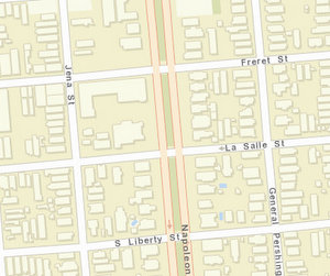 The incident has yet to be uploaded to NOPD crime maps. The 2400 block of Napoleon is between Freret and LaSalle streets. (via NOPD)