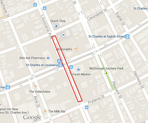 (UptownMessenger.com map via Google)