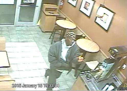 Surveillance image from the Jan. 18 robbery of the Subway restaurant on South Claiborne. (via NOPD)