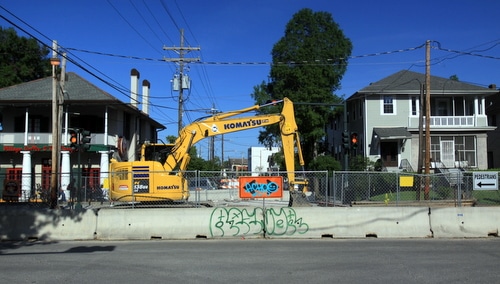 The intersection of Freret and Jefferson -- photographed in May 2015, officials say. (Robert Morris, UptownMessenger.com)