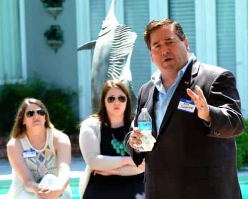 Billy Nungesser speaks at the Lafourche Republican Women's Meet and Greet. (photo via facebook.com/BillyNungesserPage on April 28)