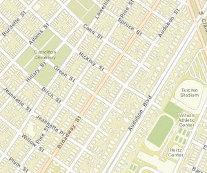 The 1700 block of Broadway is between Hickory and Green. (map via NOPD)