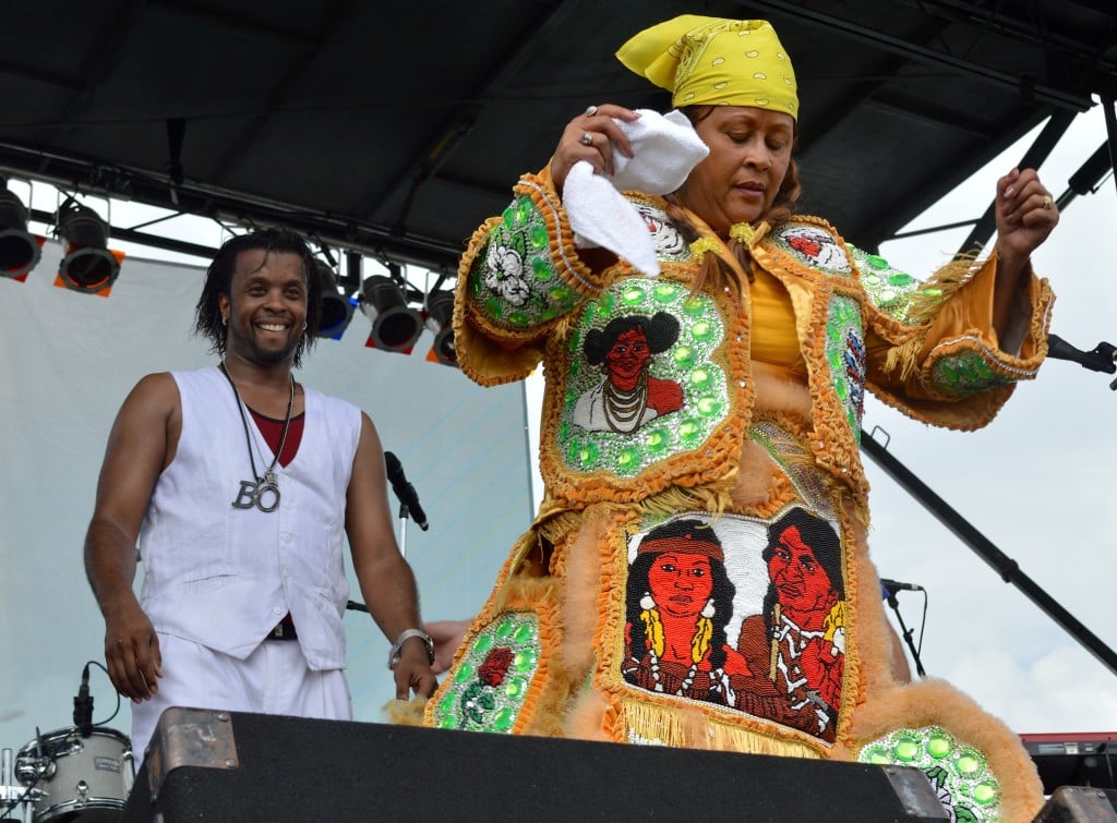 The Wild Magnolias play at Bayou Boogaloo 2015 (Photo courtesy of Karen Lozinski)