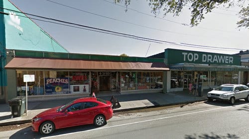 The building at 4310 Magazine Street will become an expansion of Ecole Bilingue, as Peaches Records has now moved into the larger building next door. (image via Google)