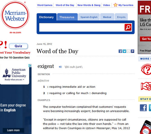 Merriam Webster Word Of The Day