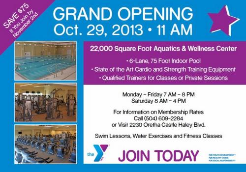 Dryades YMCA Holds Grand Opening For Aquatics Center Tuesday Morning ...