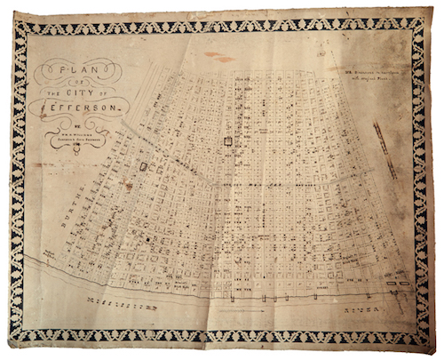 William H. Williams (1817-1886), "Plan of the City of Jefferson"